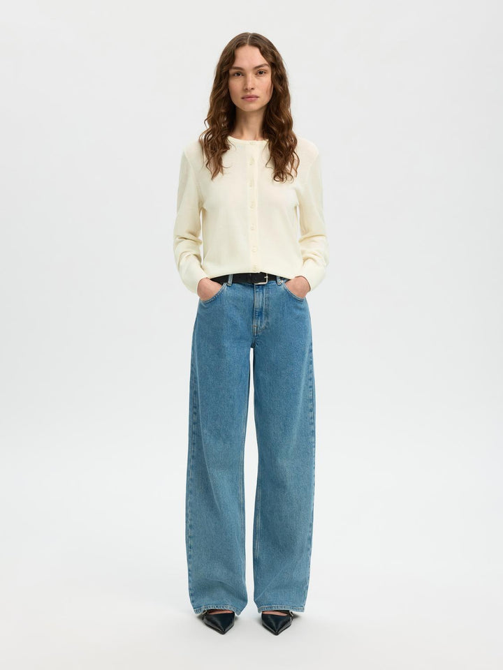 Slwthea Ls Knit Merino Cardigan Noos