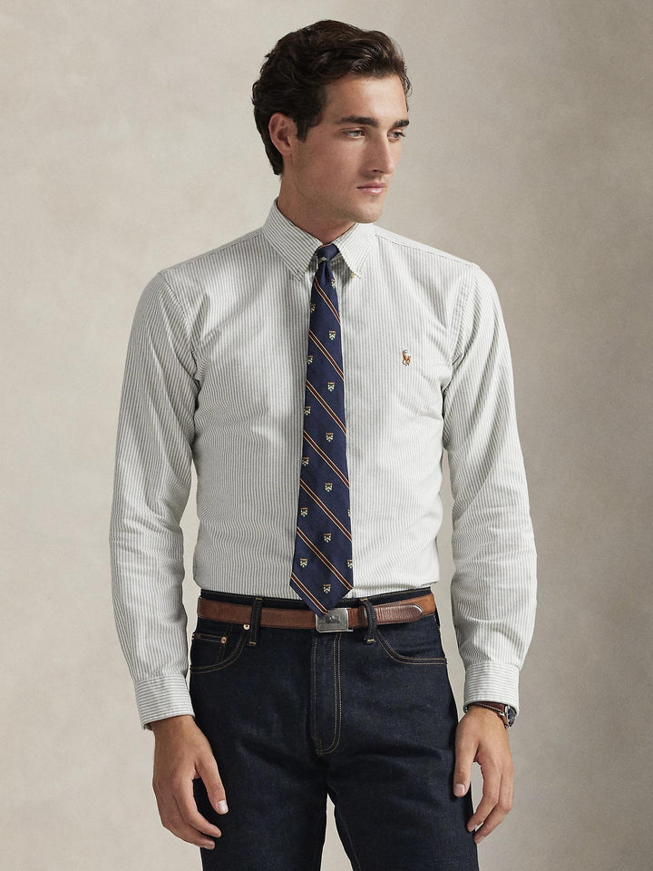 Custom Fit Striped Oxford Shirt