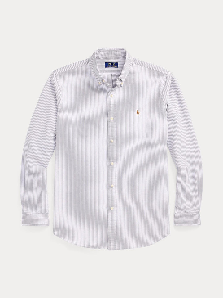 Custom fit striped Oxford shirt