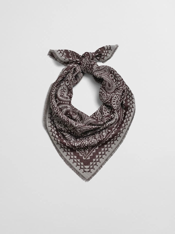 Merino Wool Paisley Scarf