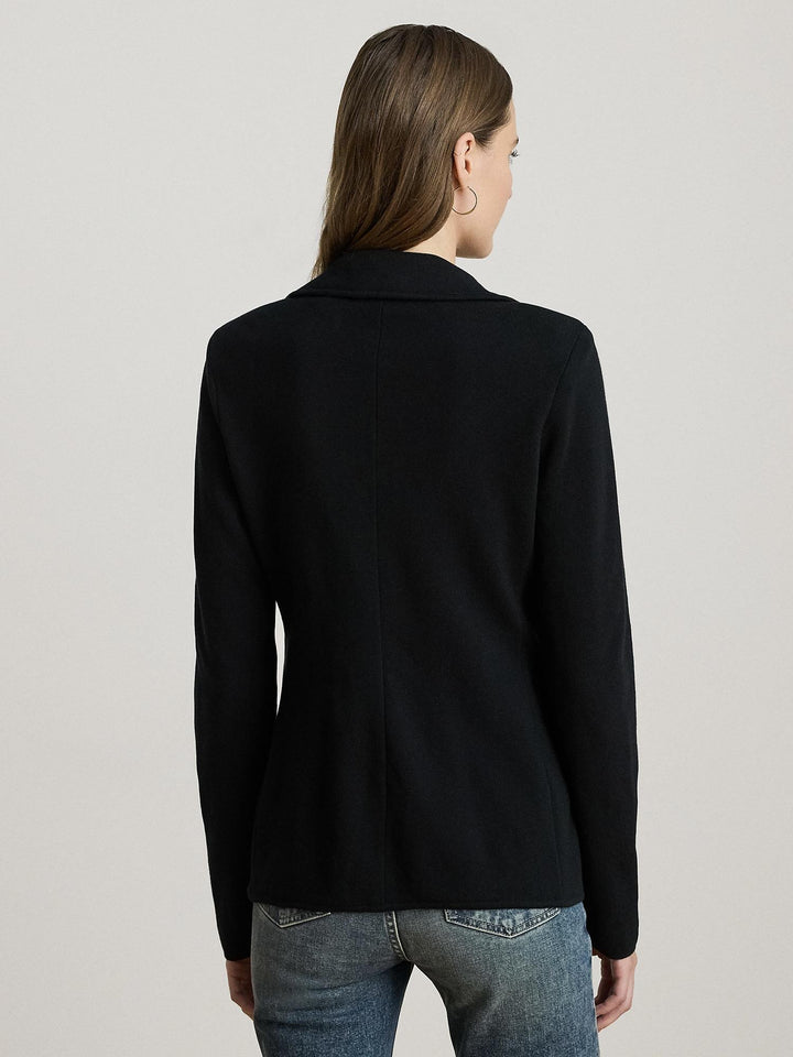 Cotton Blend Sweater Blazer