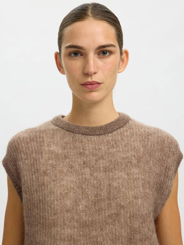 Slflulu Loose Knit O-Neck