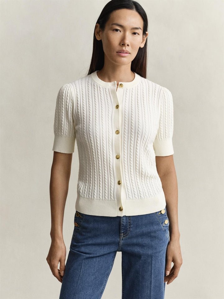 Cotton Cable Ss Cardigan