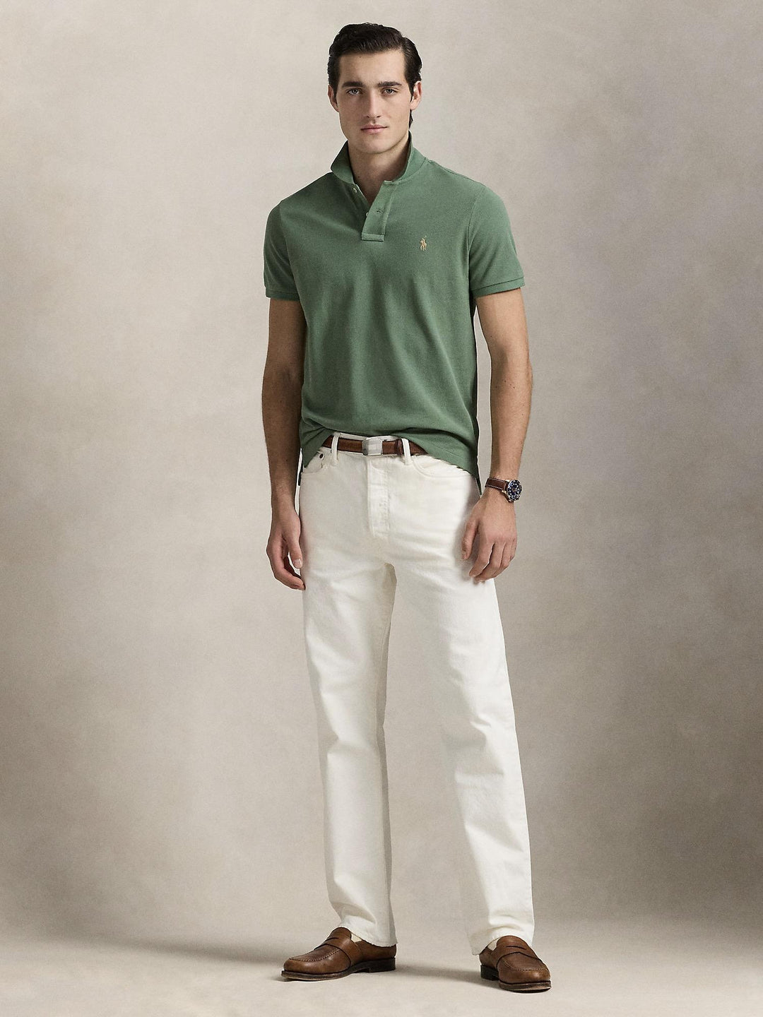 Custom slim fit mesh piqué