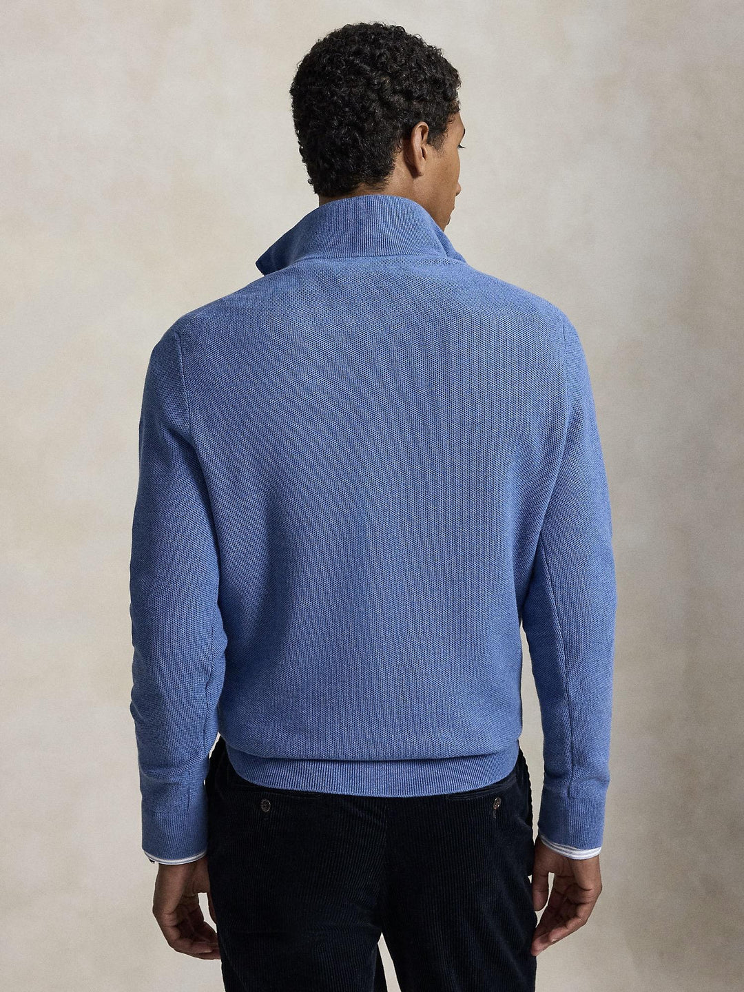 Cotton quarter zip sweater