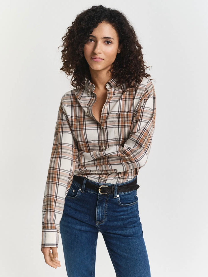 Checked flannel shirt