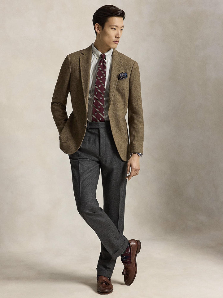 Custom fit striped oxford shirt
