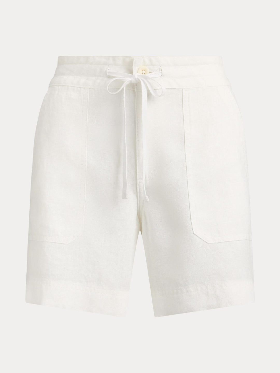 Linen wide leg shorts