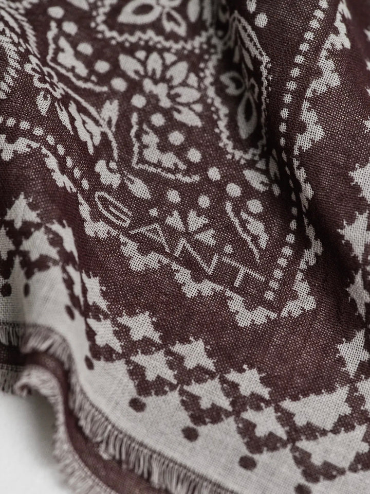 Merino Wool Paisley Scarf