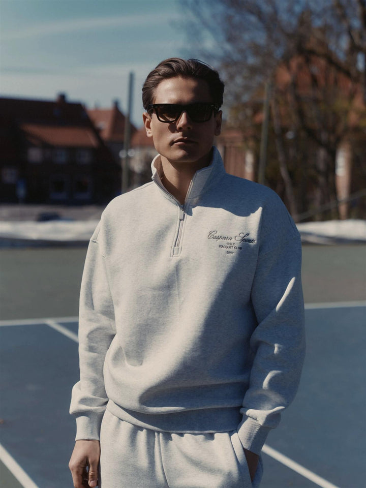 M. Raquet club half-zip