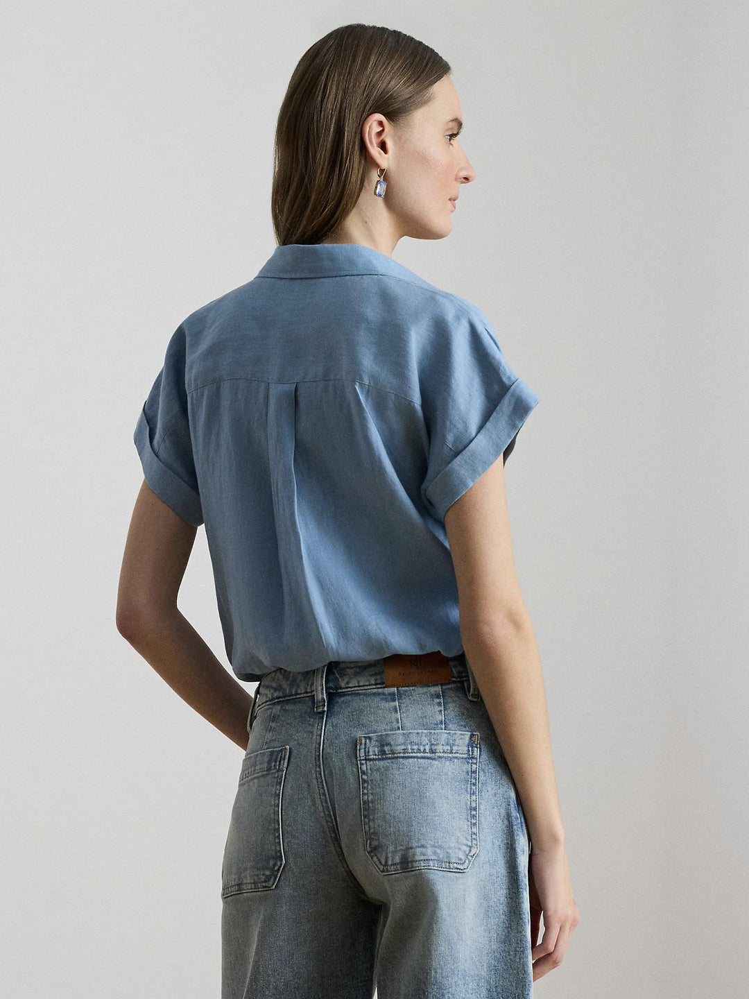 Linen short sleeve shirt
