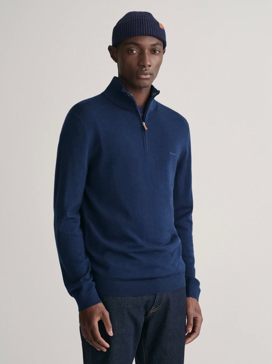 Extrafine Merino Wool Half Zip