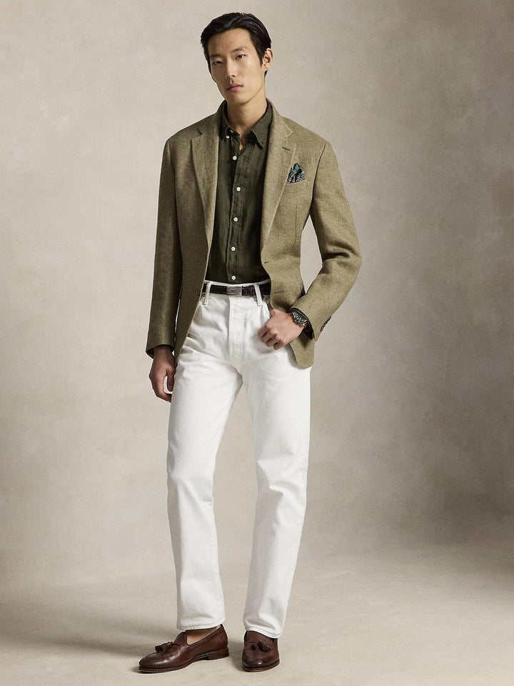 Custom fit linen shirt