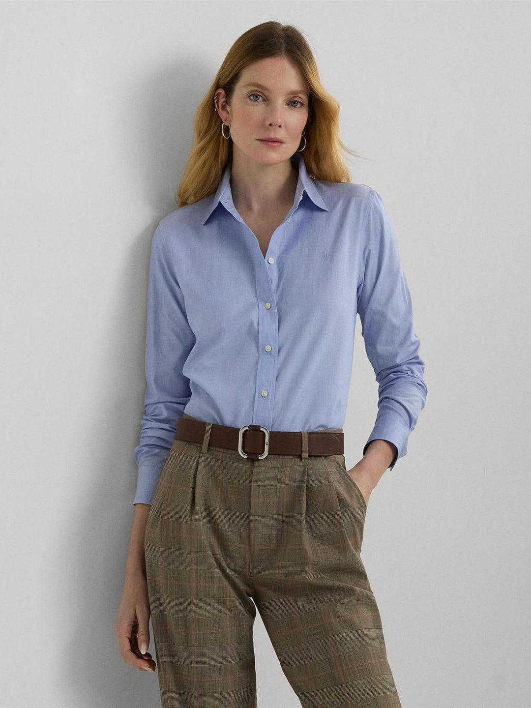 Classic fit cotton shirt