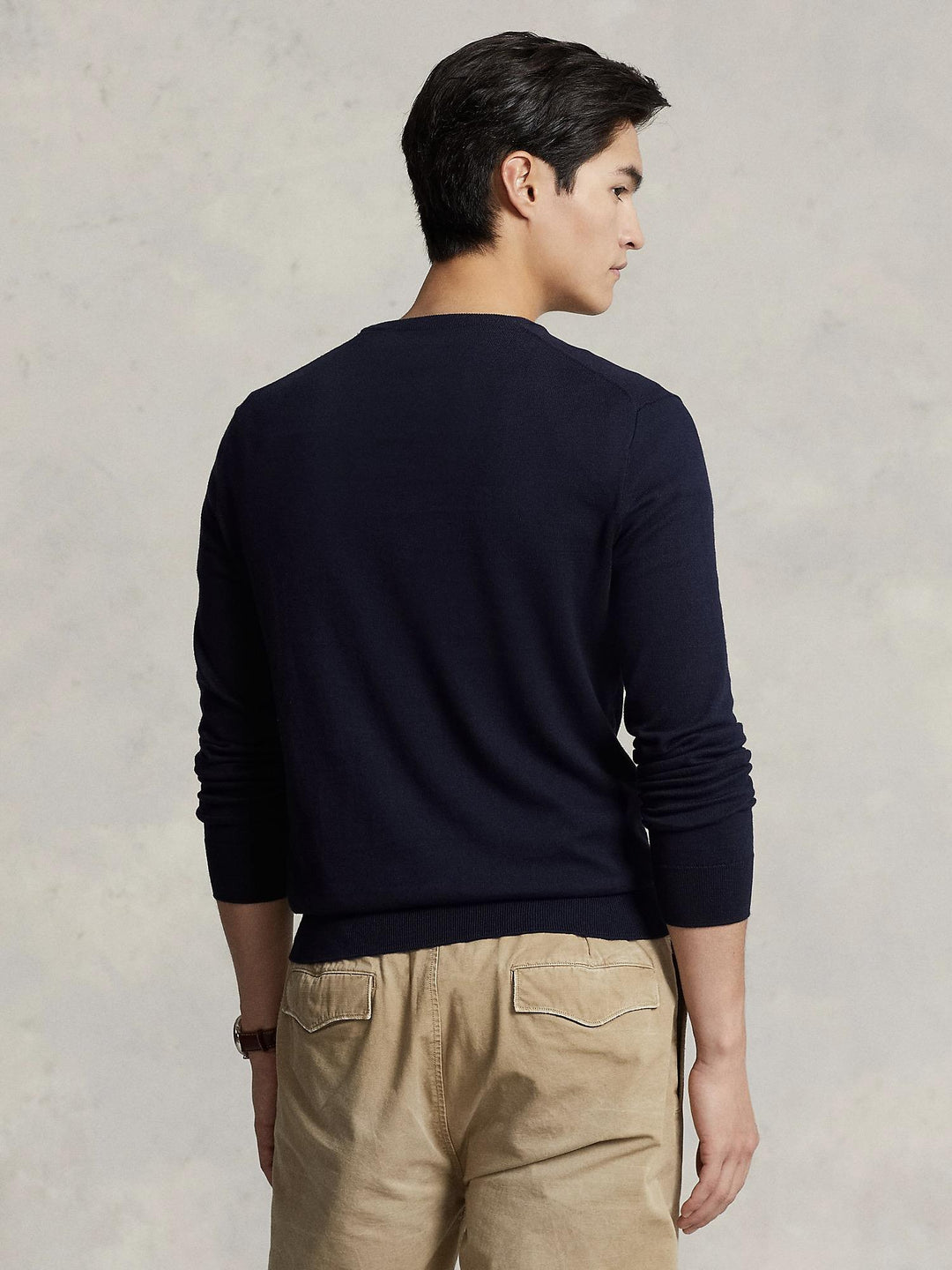 Slim fit cotton sweater
