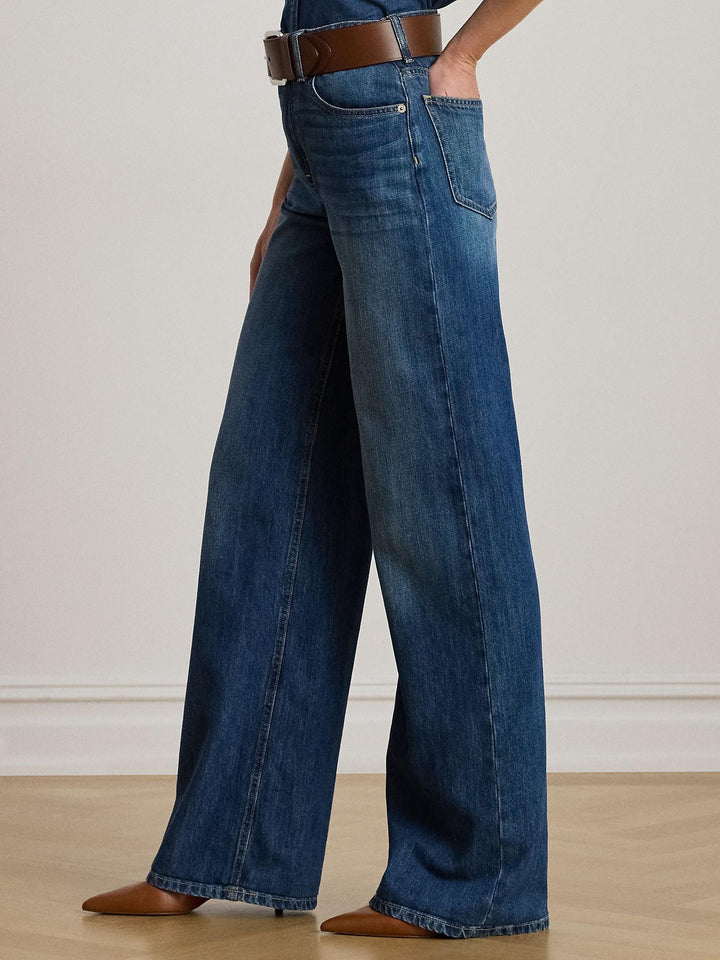 High rise wide leg