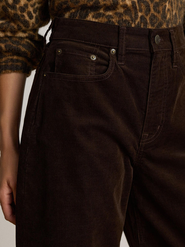 Corduroy High-Rise Super Wide-Leg Pant
