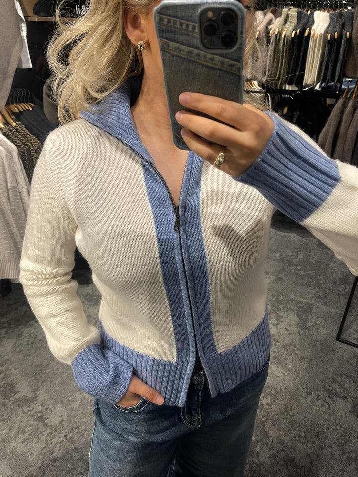 Contrast cardigan