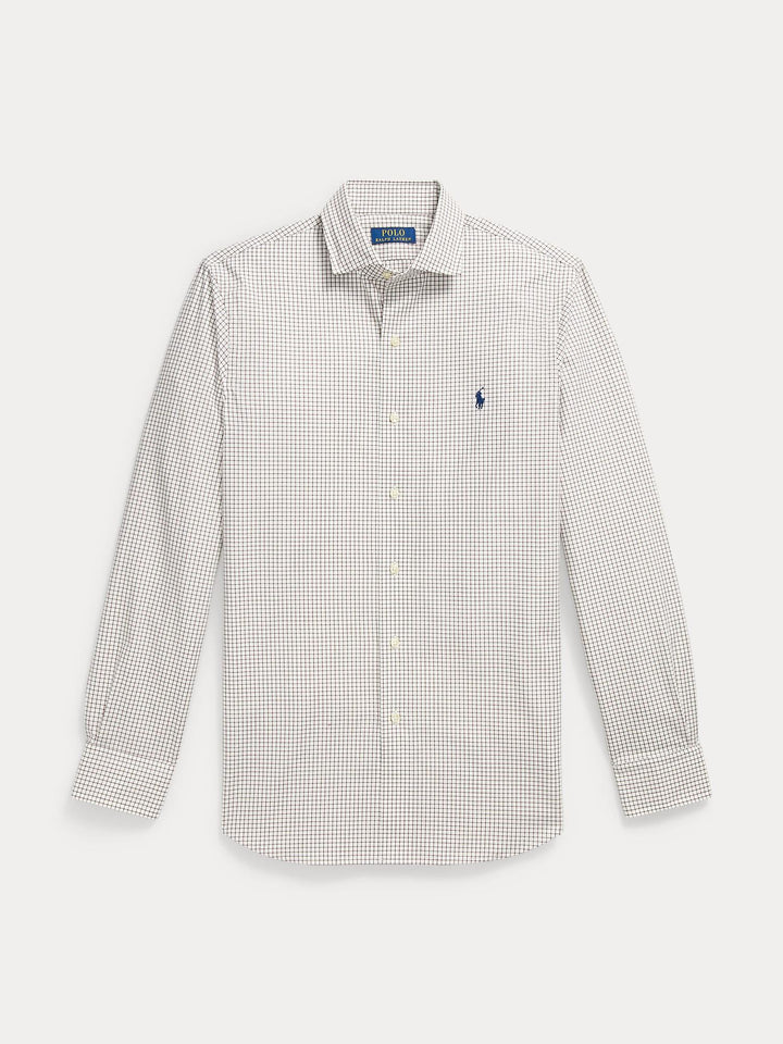 Custom fit poplin stretch shirt