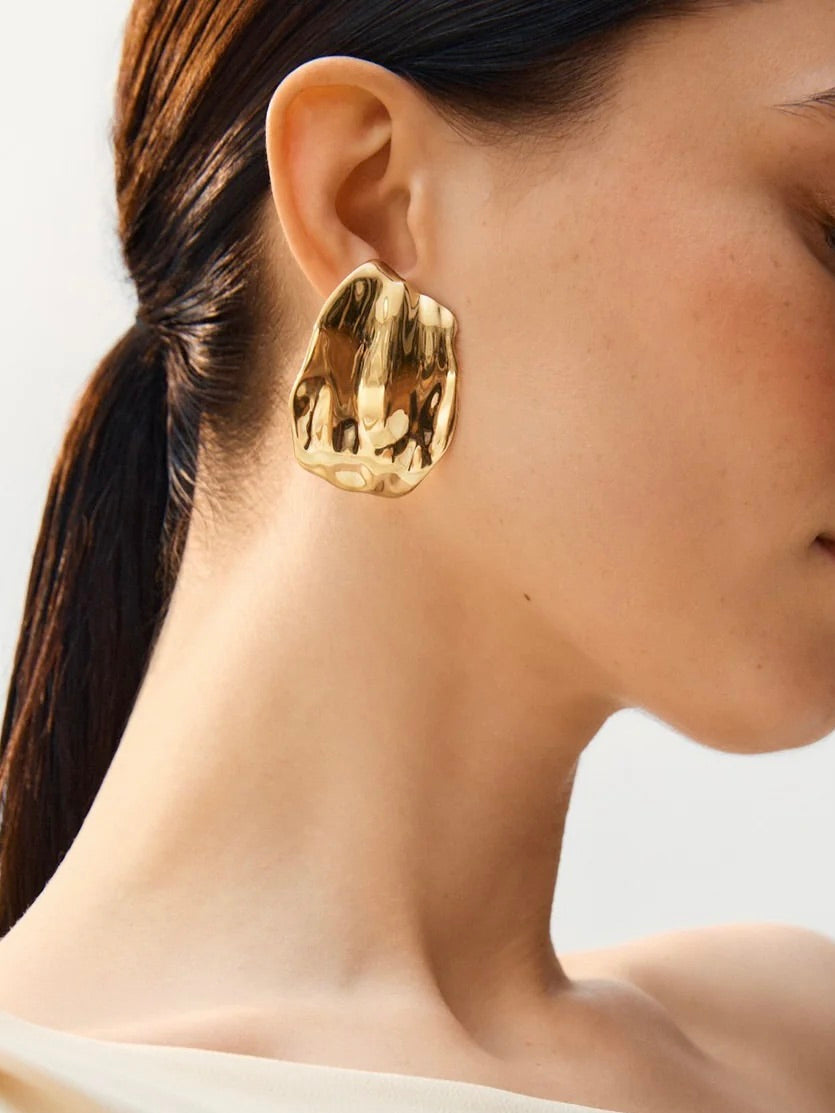 Tidal Studs L Gold