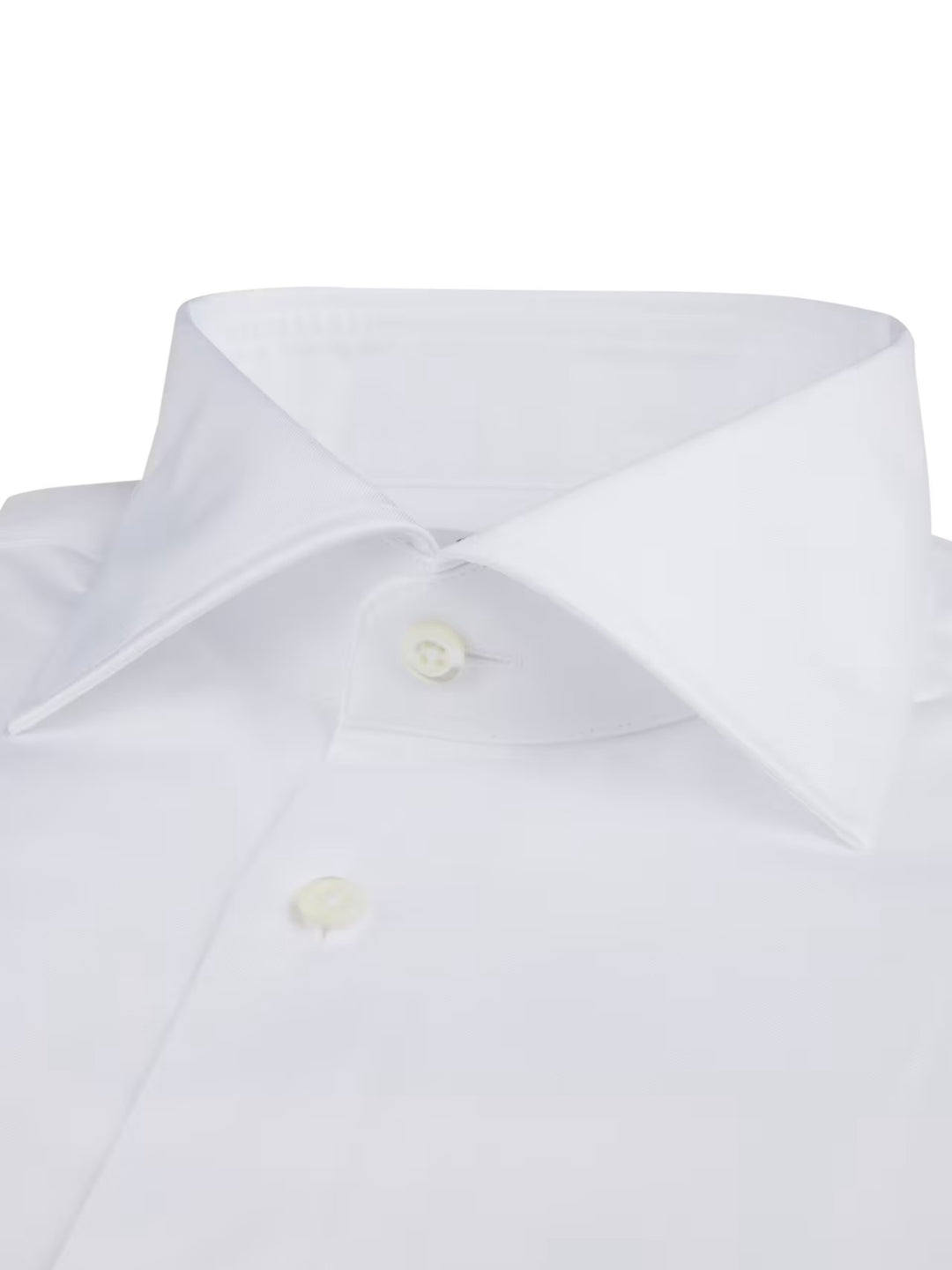 Fitted double cuff twill shirt