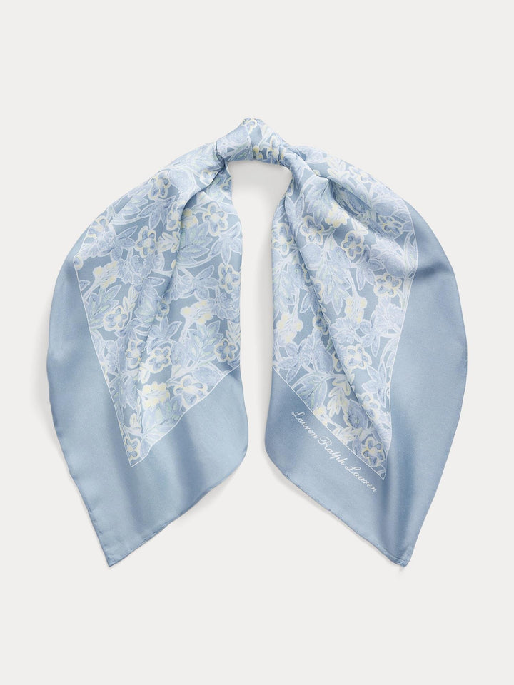 Floral Cotton Silk Scarf