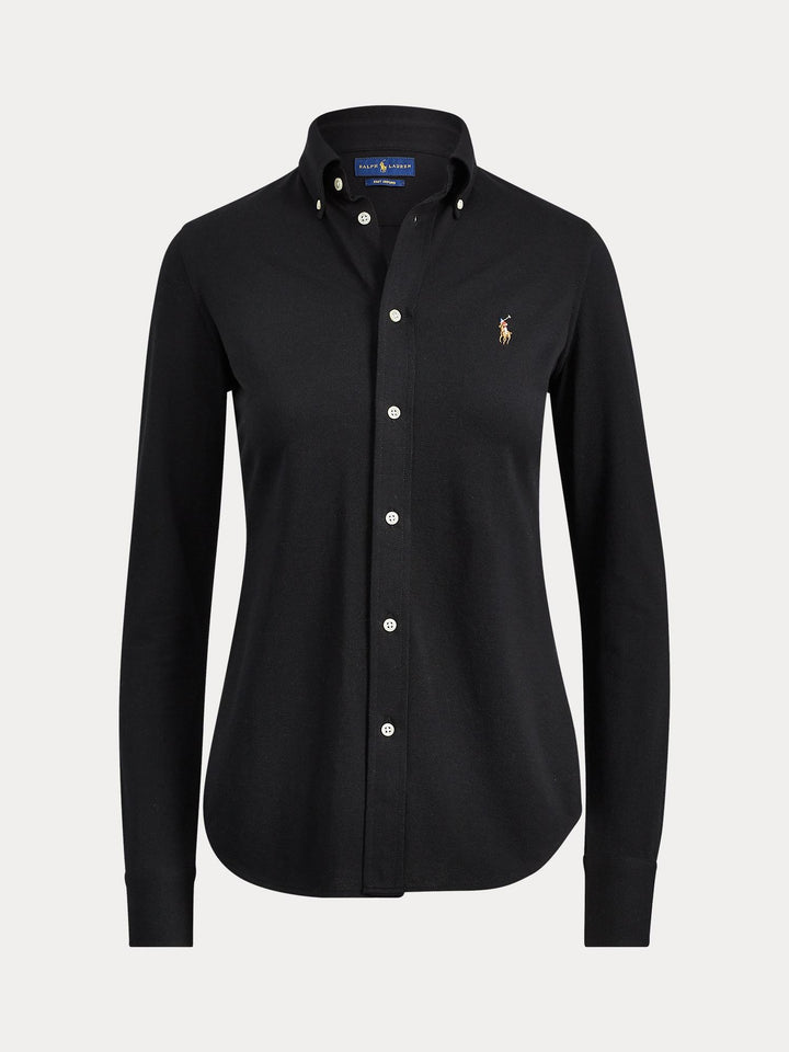 Slim fit knit oxford