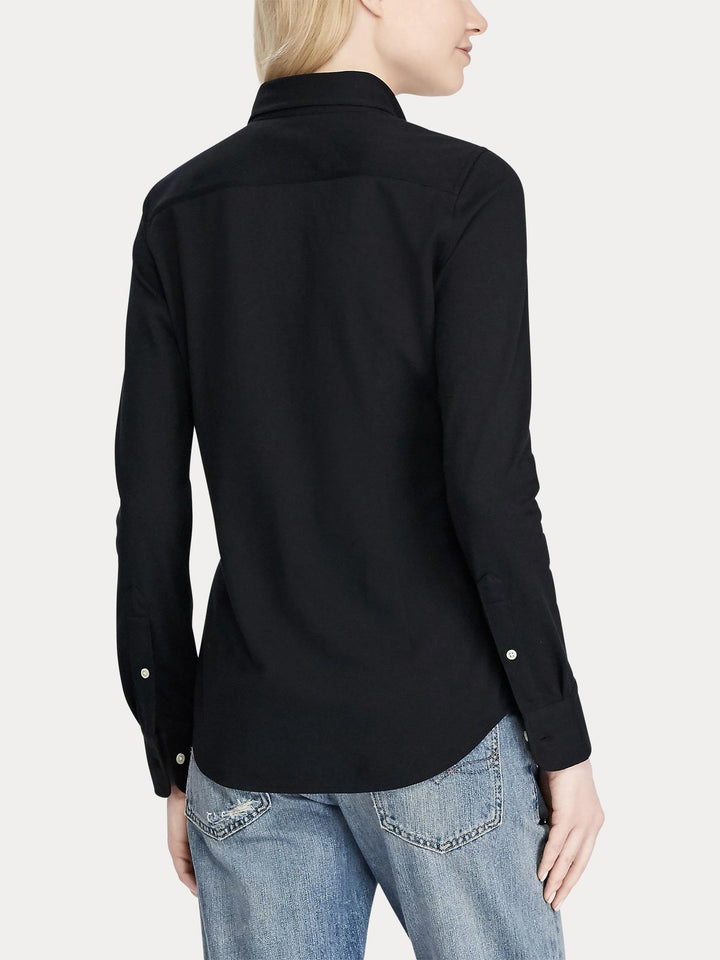 Slim fit knit oxford