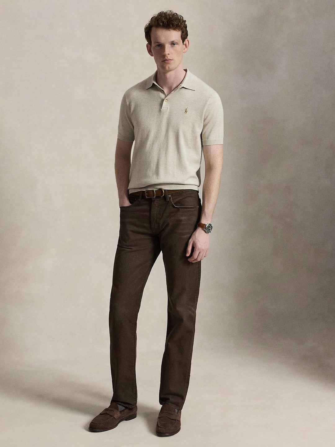 Cotton Polo Sweater