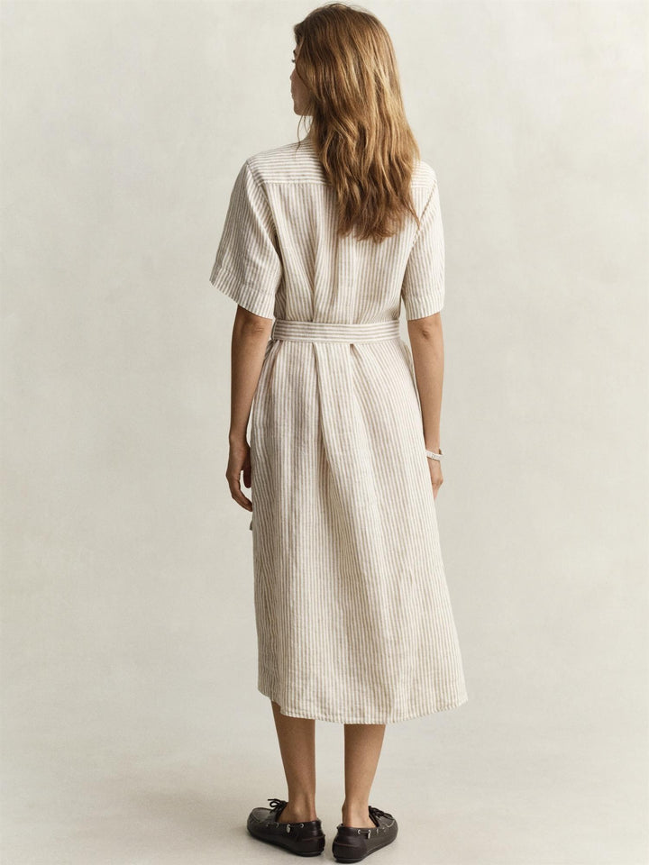 Striped Linen Shirt Dress