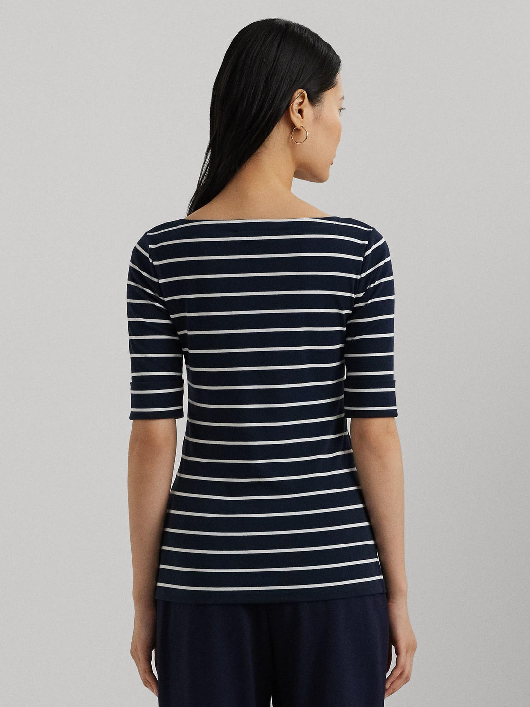 Judy striped boatneck top