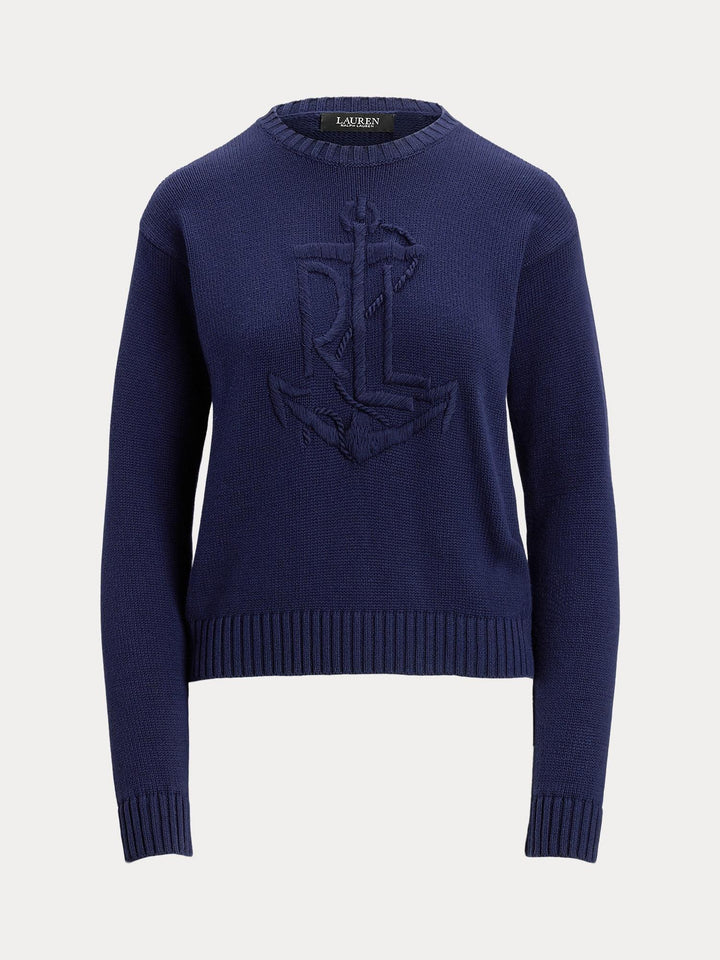 Anchor logo cotton sweater