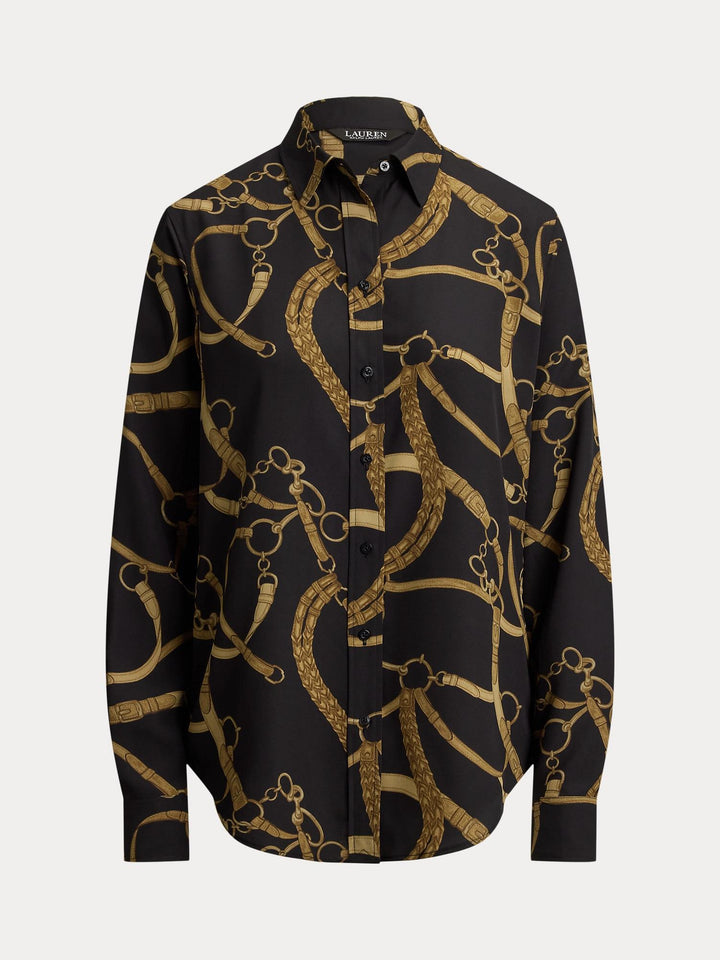 Classic fit belting print shirt