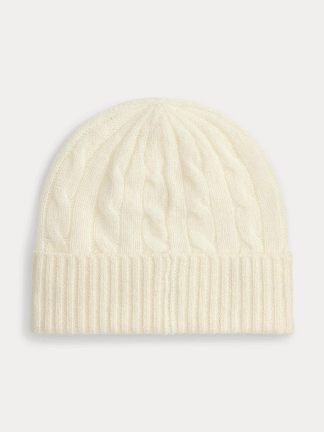 Cable Knit Wool Cashmere Beanie