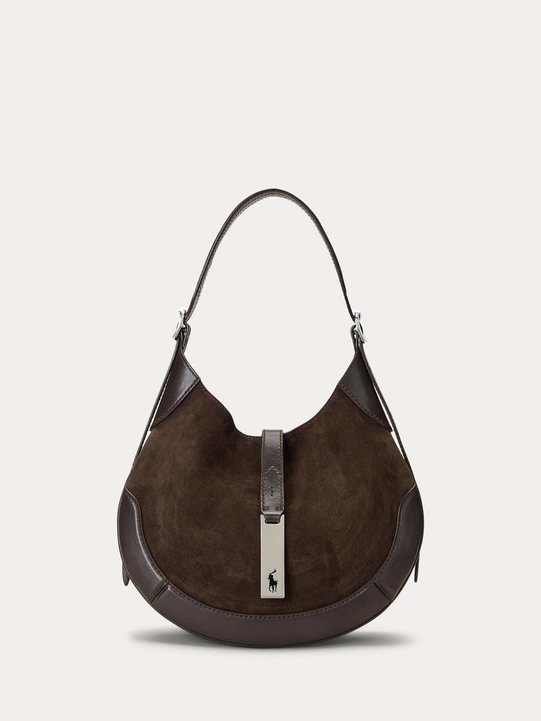 Polo Suede Leather Small Shoulder Bag