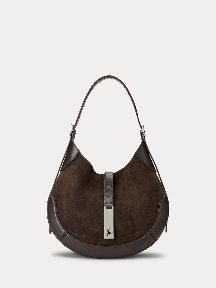 Polo Suede Leather Small Shoulder Bag