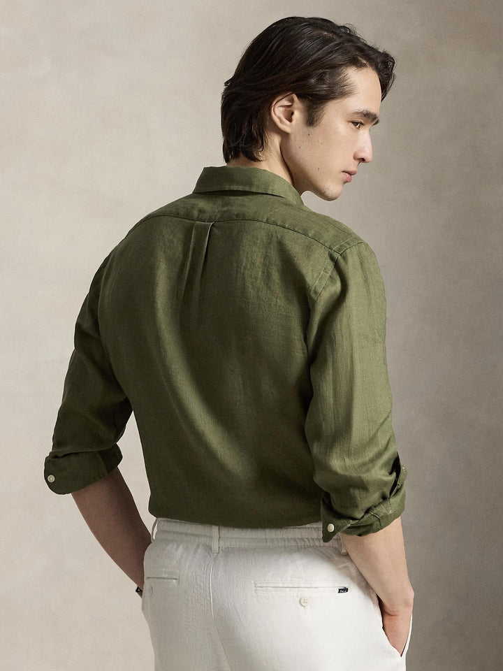 Custom fit linen shirt
