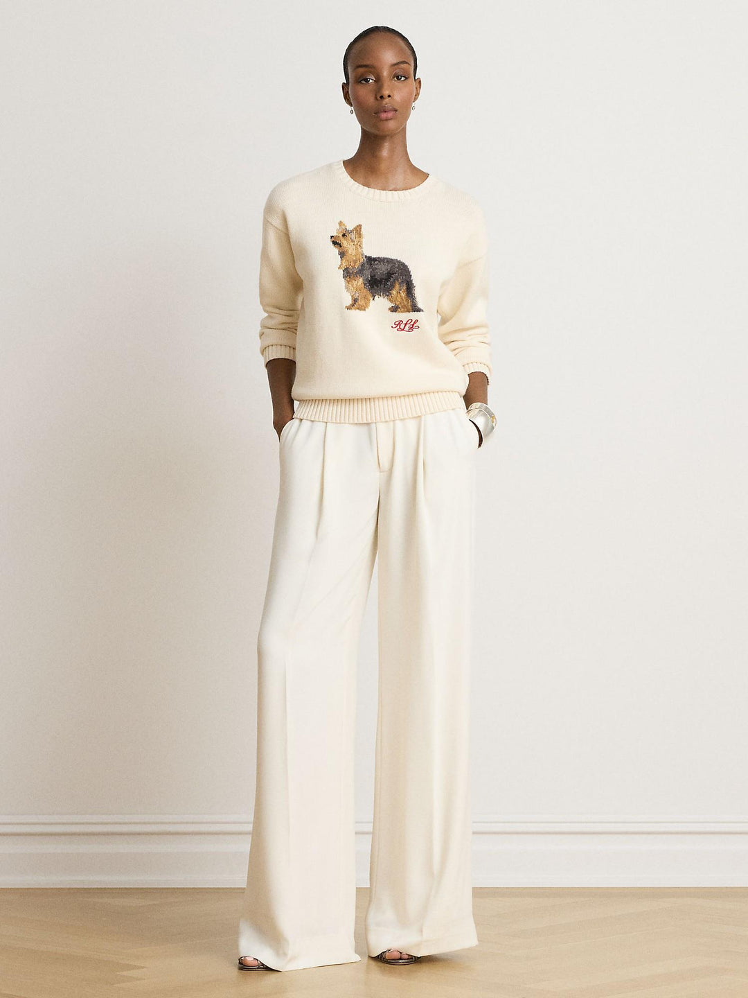 Intarsia-Knit Yorkshire Terrier Sweater