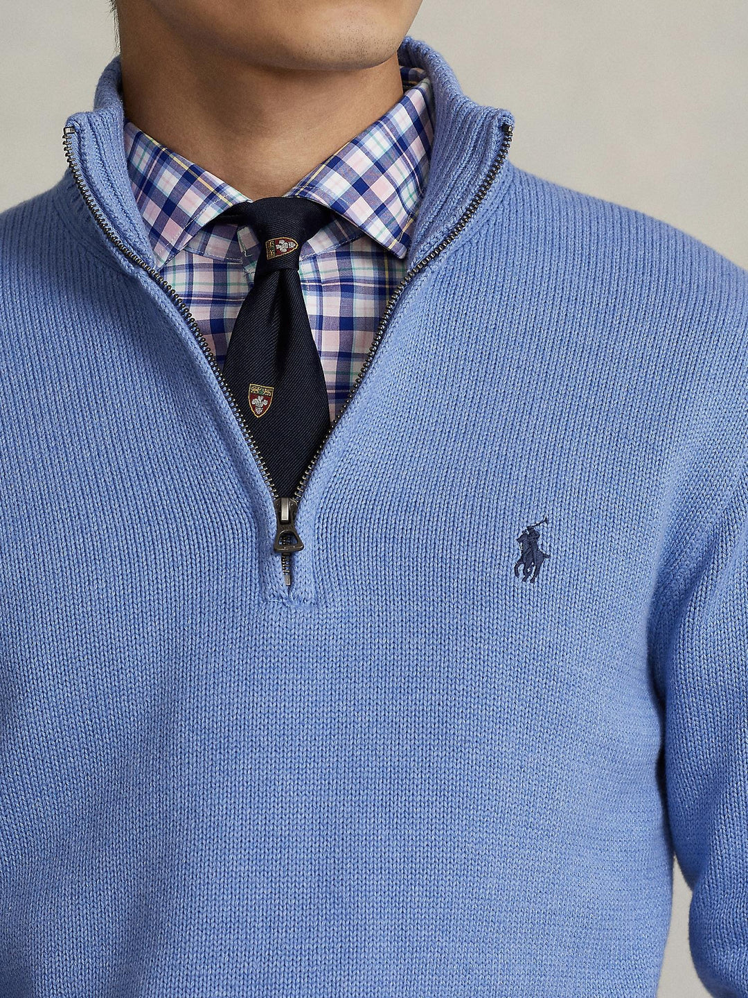 Cotton quarter zip