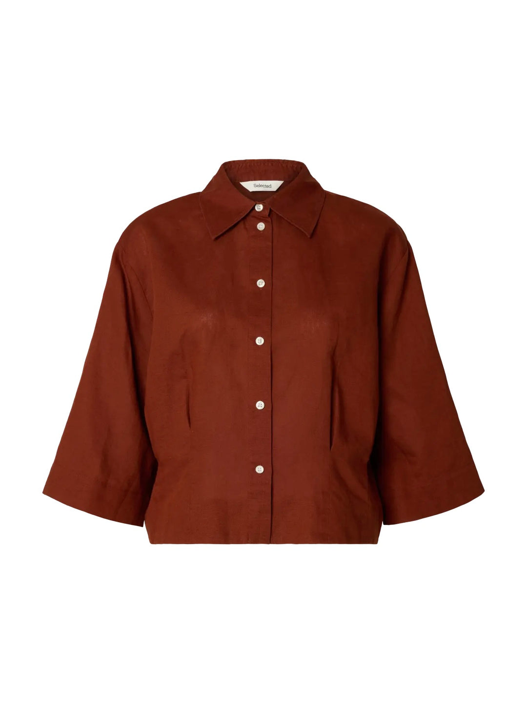 Slfcleo Regular 3/4 Cropped Shirt B