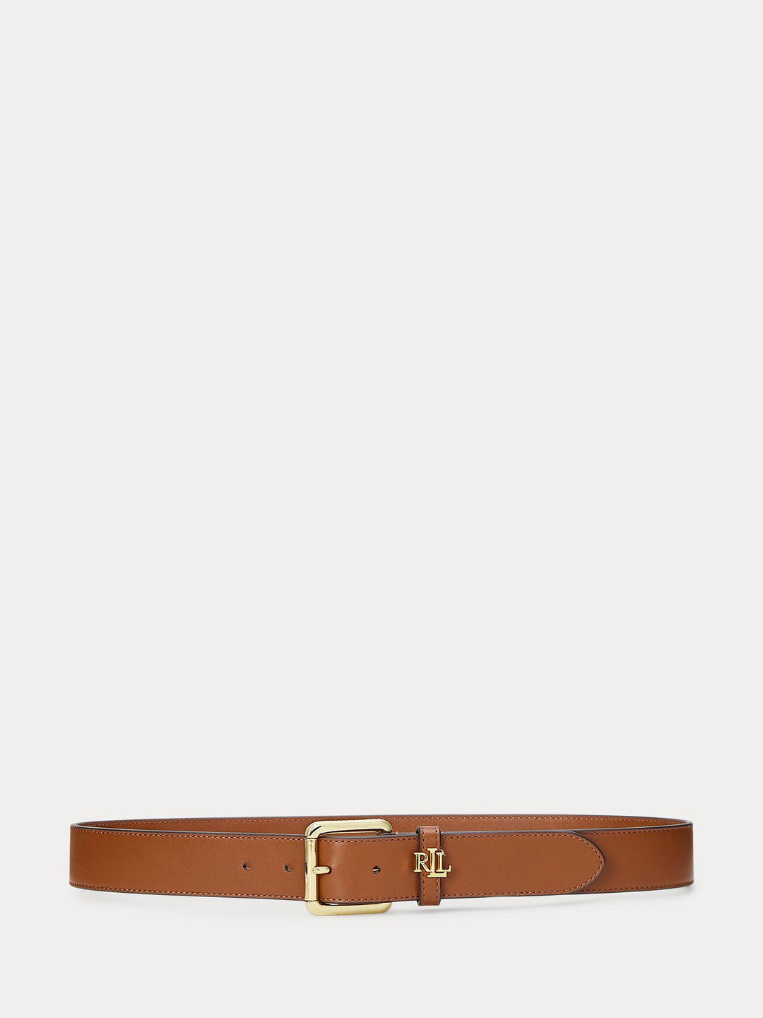 Logo keeper leather belt