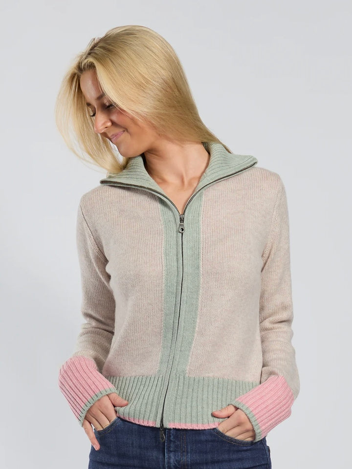 Contrast Cardigan
