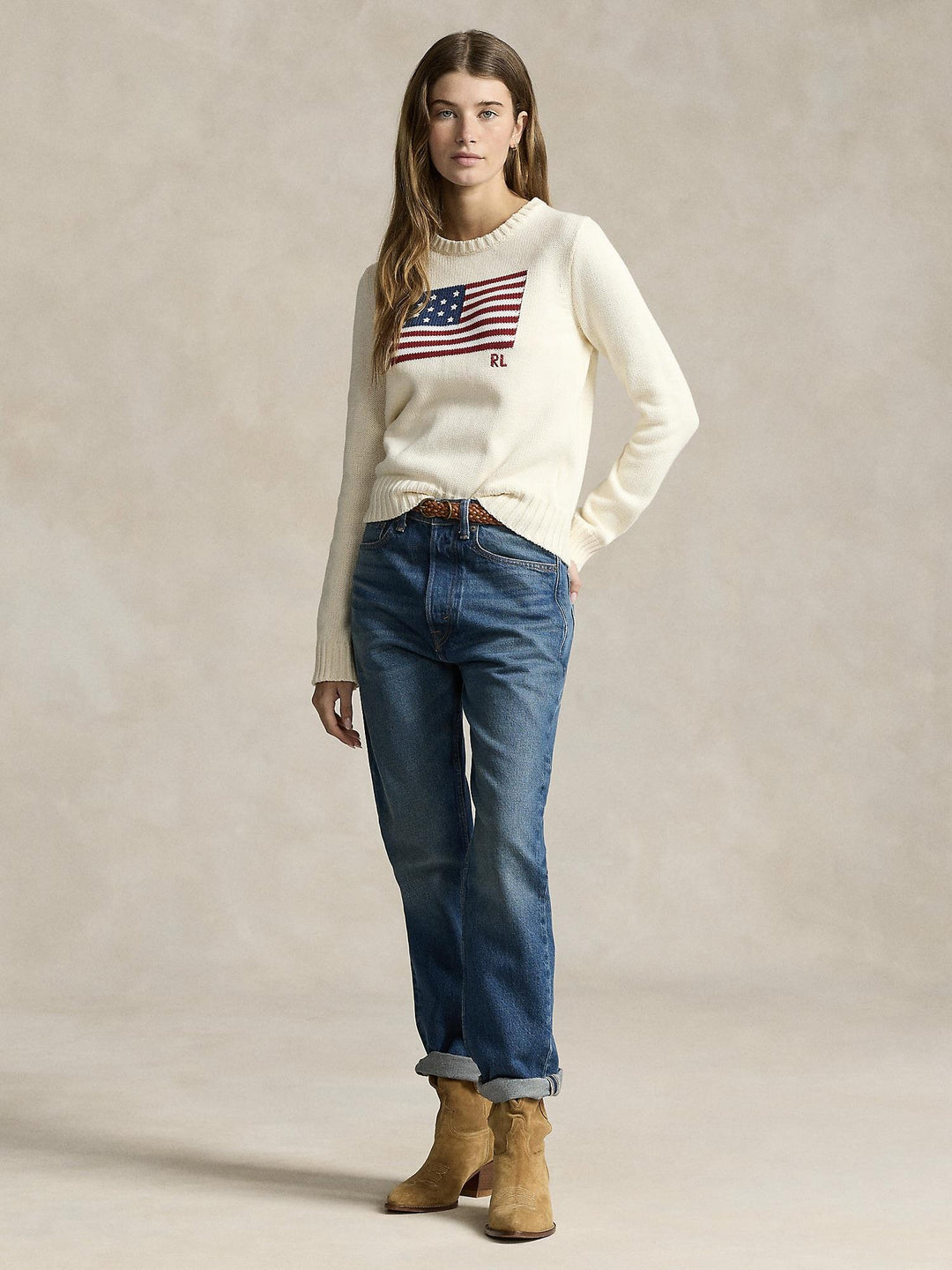 Flag Crewneck Sweater