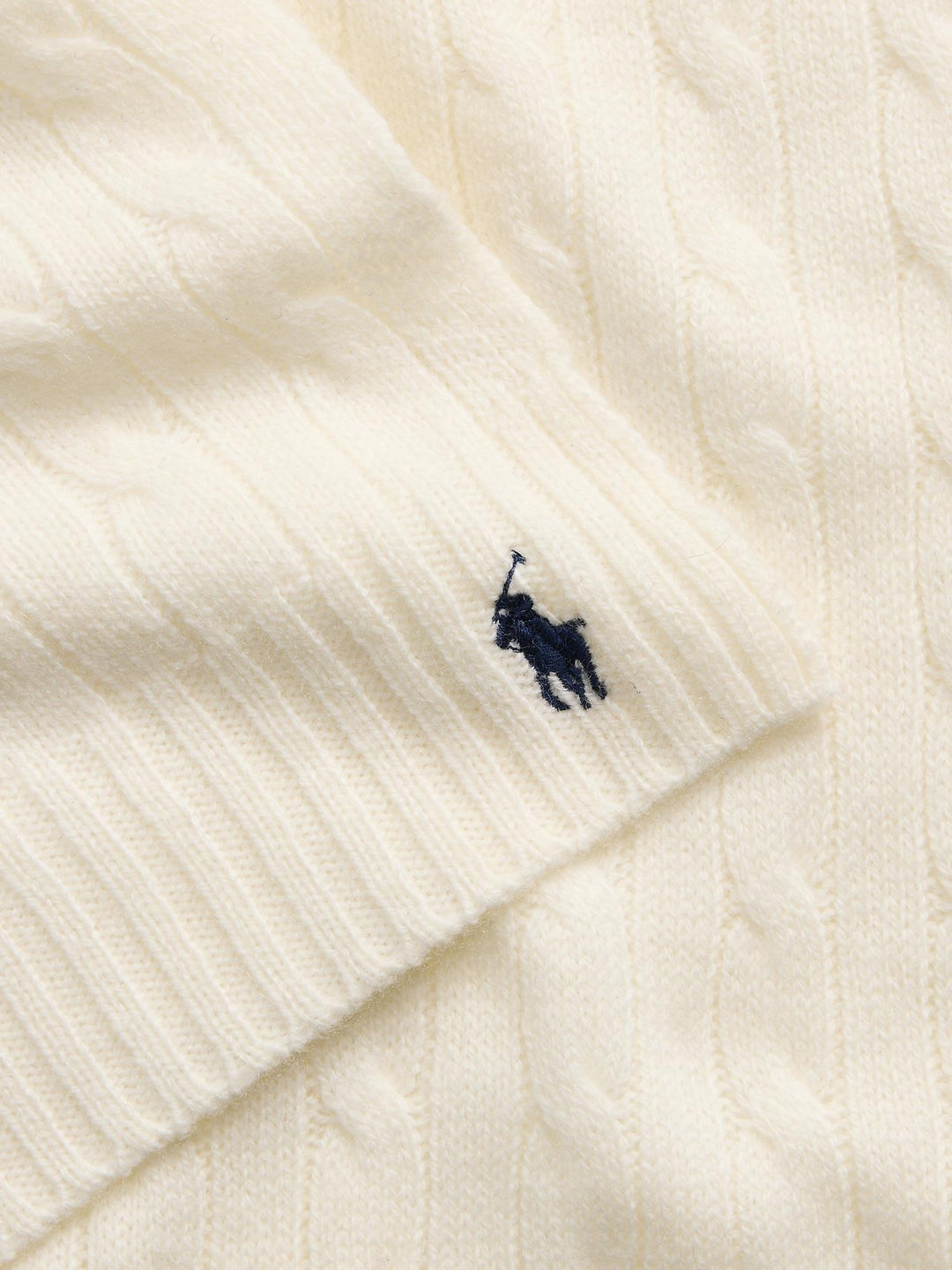 Cable Knit Wool Cashmere Scarf