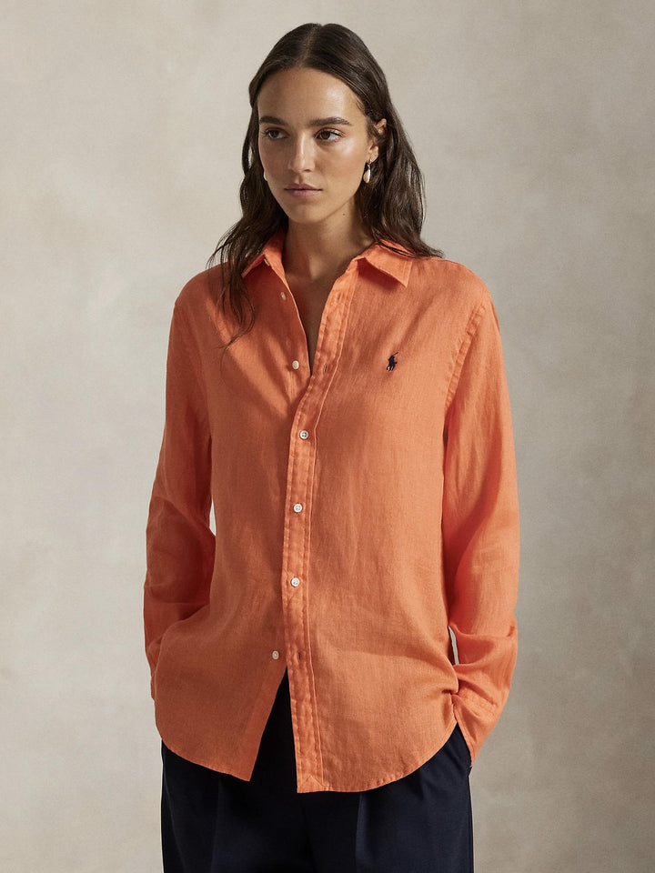 Classic Long Sleeve Button Front Shirt