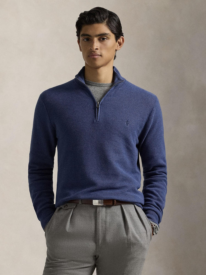 Knit Cotton Quarter Zip