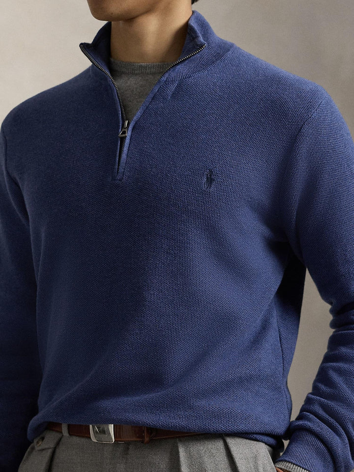 Knit Cotton Quarter Zip