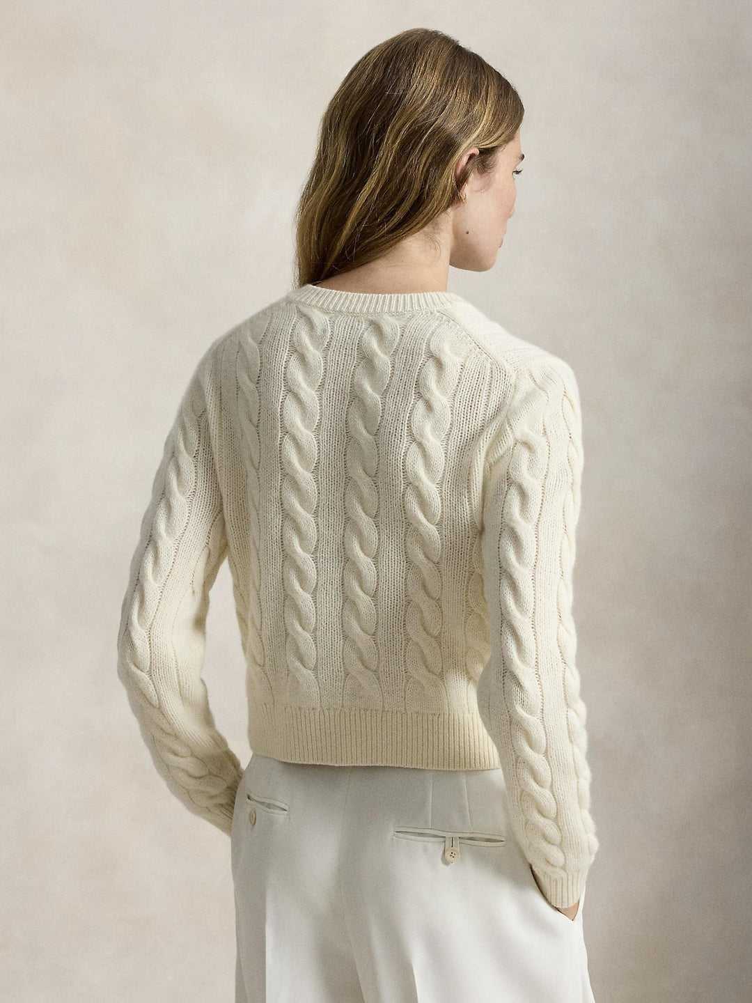 Cable Wool Casmere Cardigan