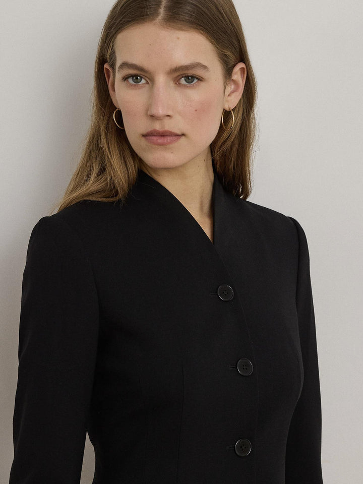 STRETCH WOOL CREPE JACKET