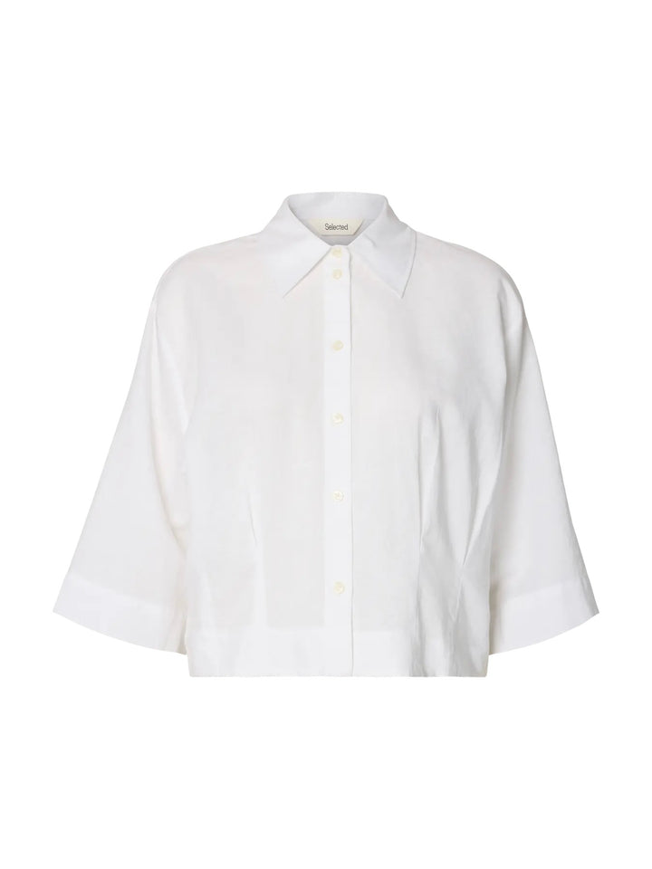 Slfcleo Regular 3/4 Cropped Shirt B